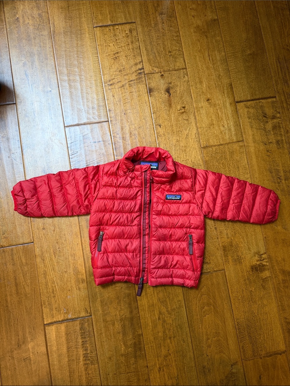 Patagonia Kids Red Quilted Puffer Jacket